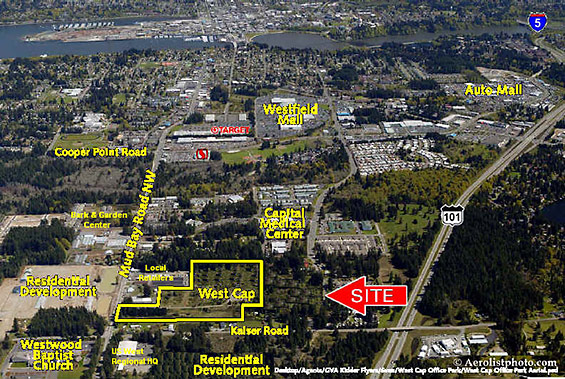 West Capital Business Park aerial view of property
